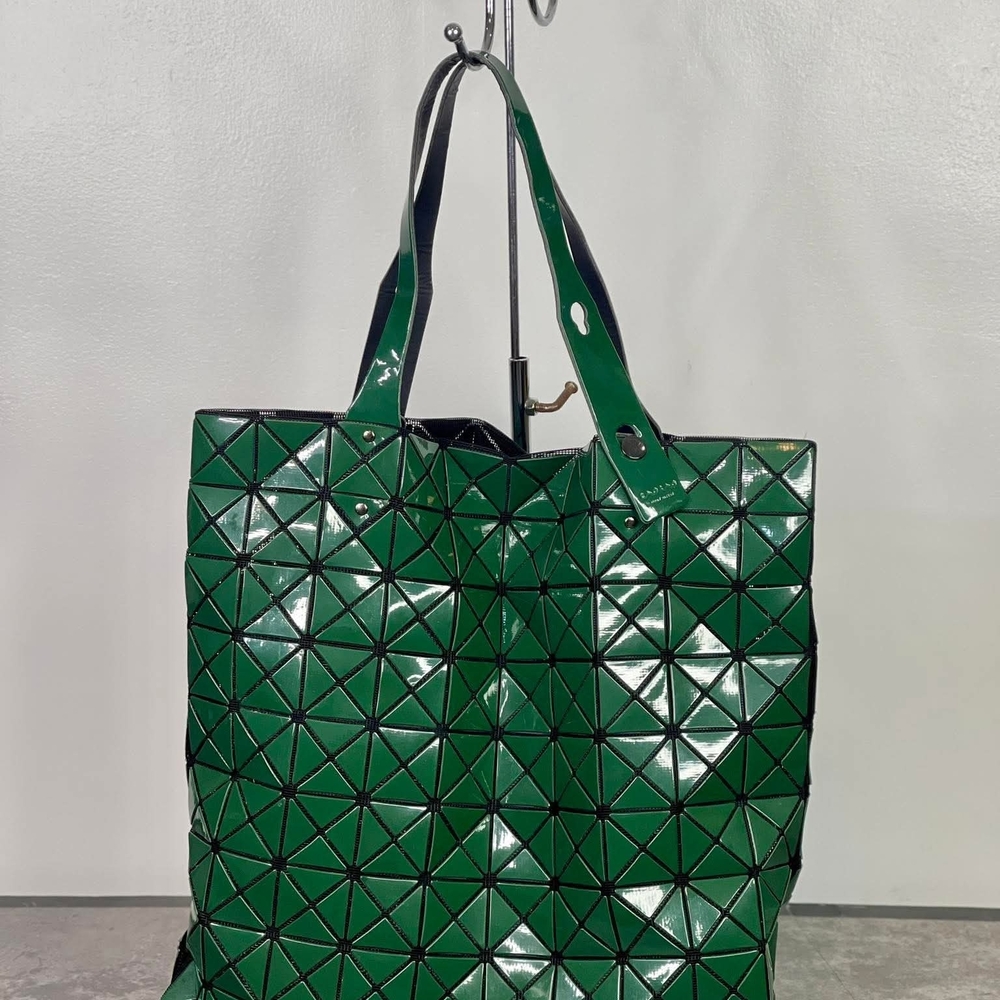 Issey Miyake Emerald Geometric Tote